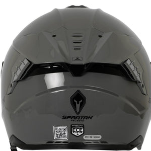 CASCO INTEGRAL SPARTAN HAWK EVO SOLID GRIS BRILLO