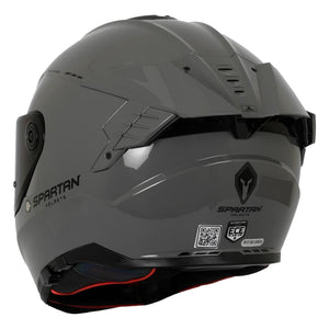 CASCO INTEGRAL SPARTAN HAWK EVO SOLID GRIS BRILLO