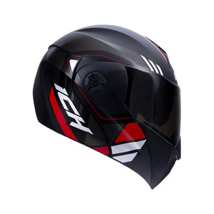 CASCO ABATIBLE ICH 3110 GINEX ROJO