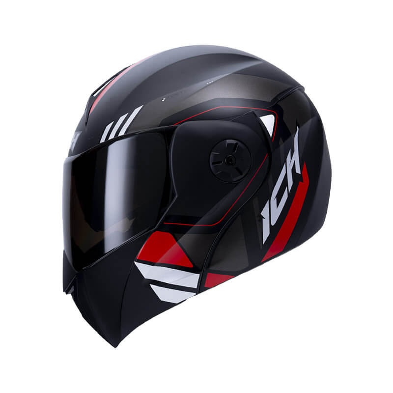 CASCO ABATIBLE ICH 3110 GINEX ROJO