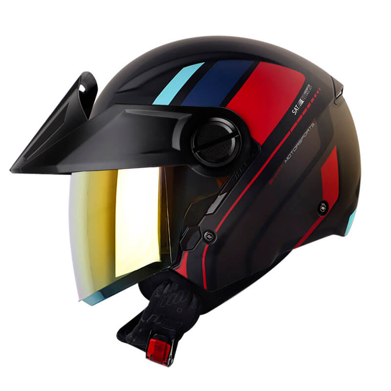 CASCO ABIERTO SHAFT 212 SPEC rojo