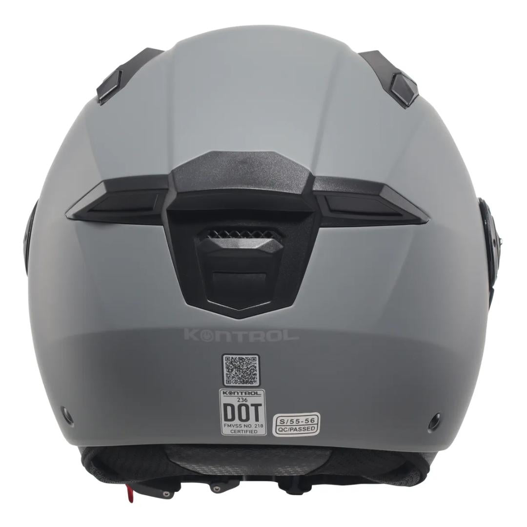 CASCO ABIERTO KONTROL 236 SOLID GRIS MATE