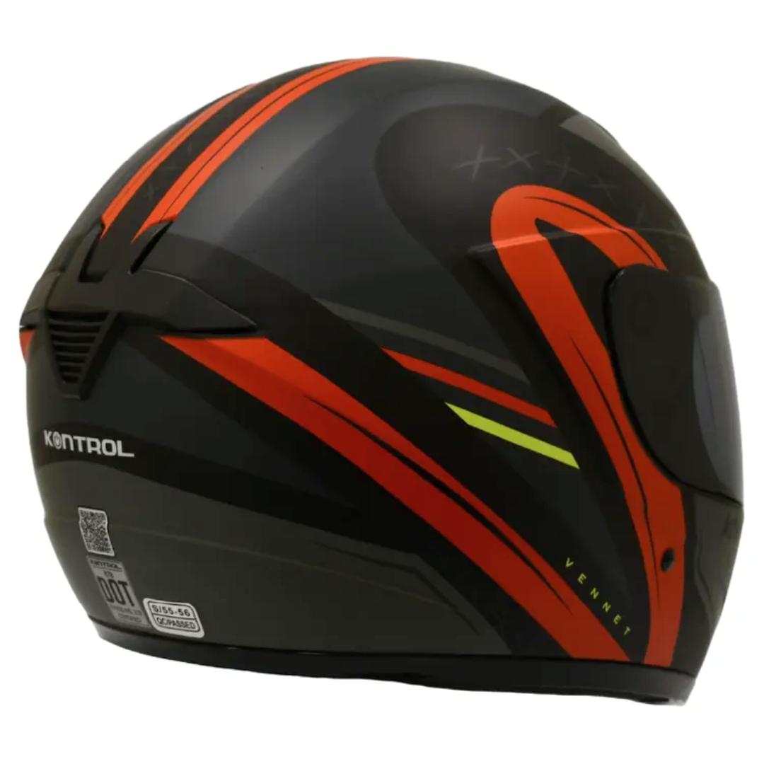 CASCO INTEGRAL KONTROL 878 VENNET ROJO