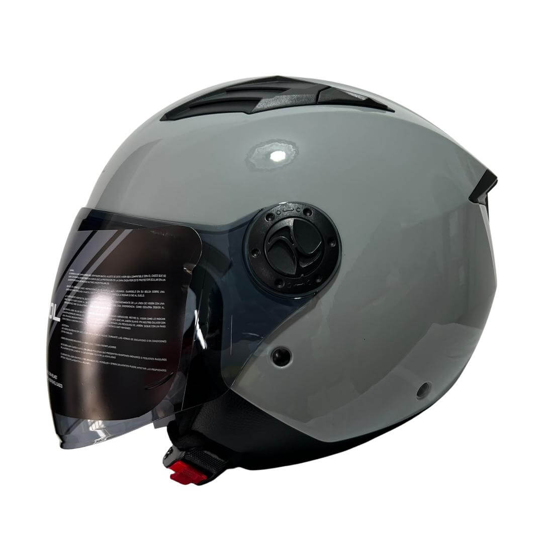 CASCO ABIERTO KONTROL 236 SOLID GRIS BRILLO