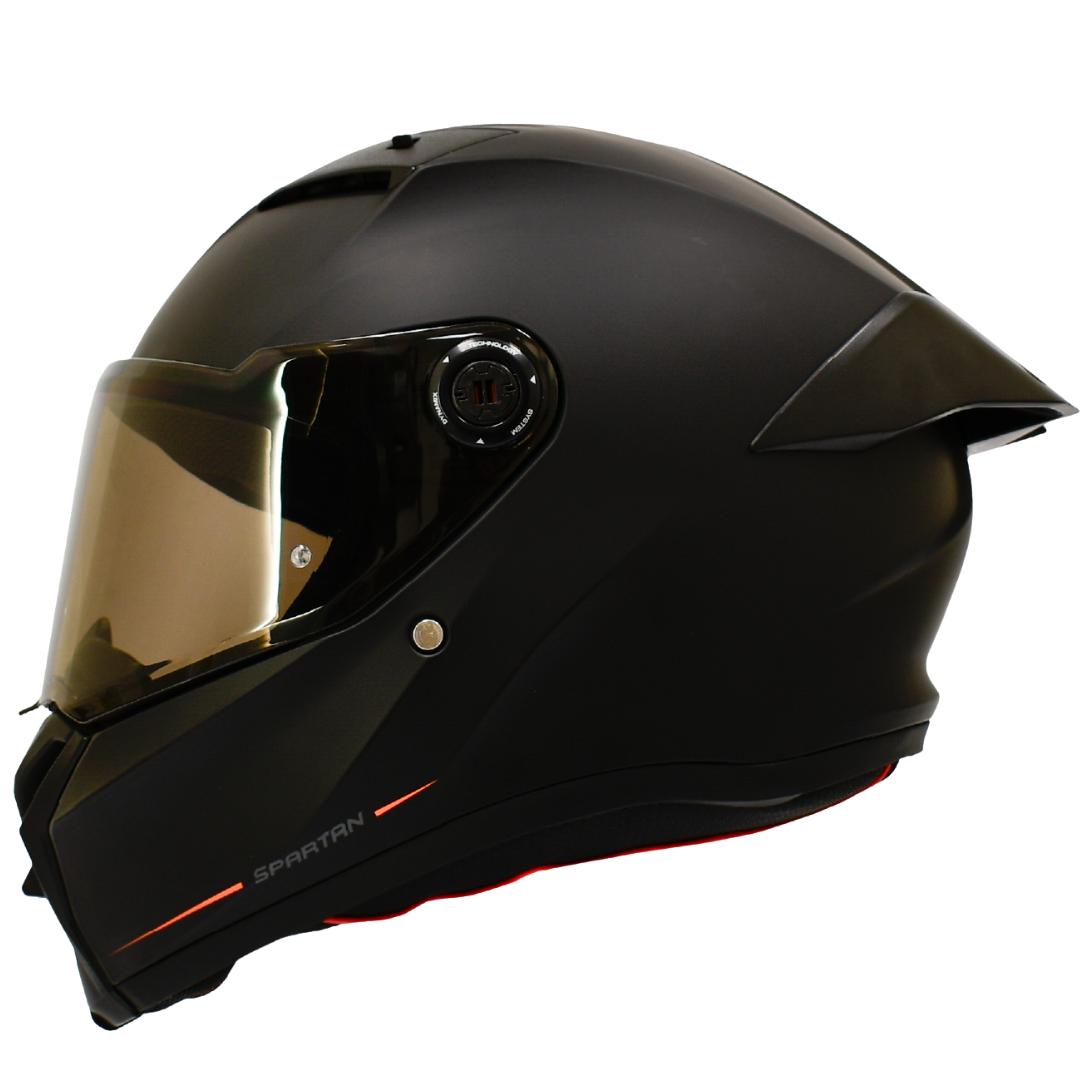 CASCO INTEGRAL SPARTAN FENIX SOLID NEGRO MATE