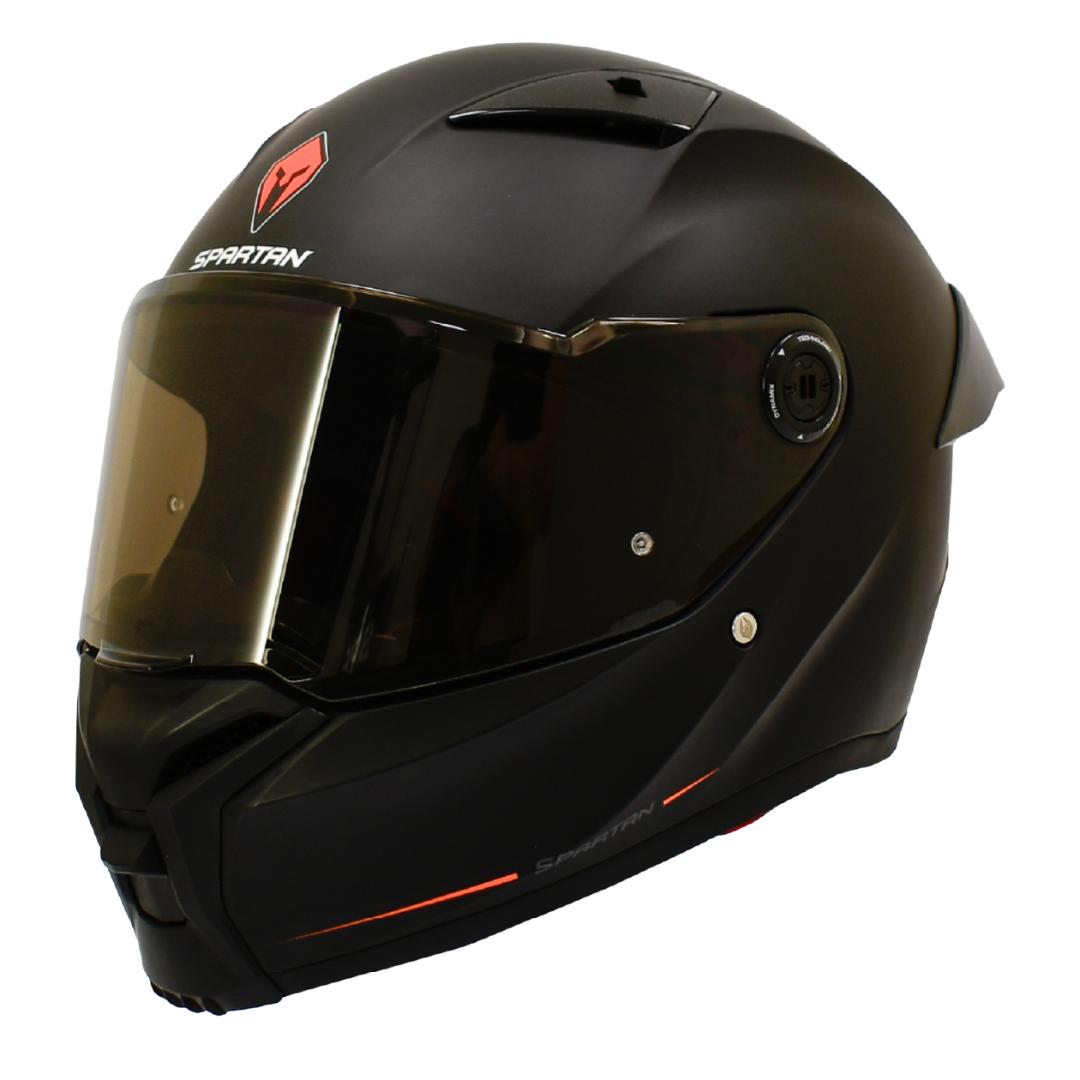 CASCO INTEGRAL SPARTAN FENIX SOLID NEGRO MATE