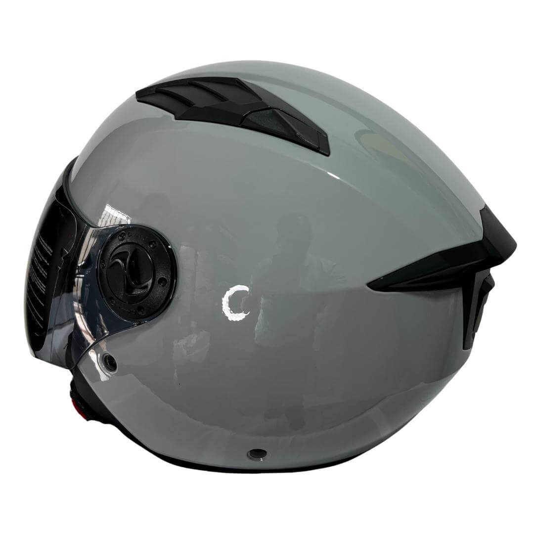 CASCO ABIERTO KONTROL 236 SOLID GRIS BRILLO