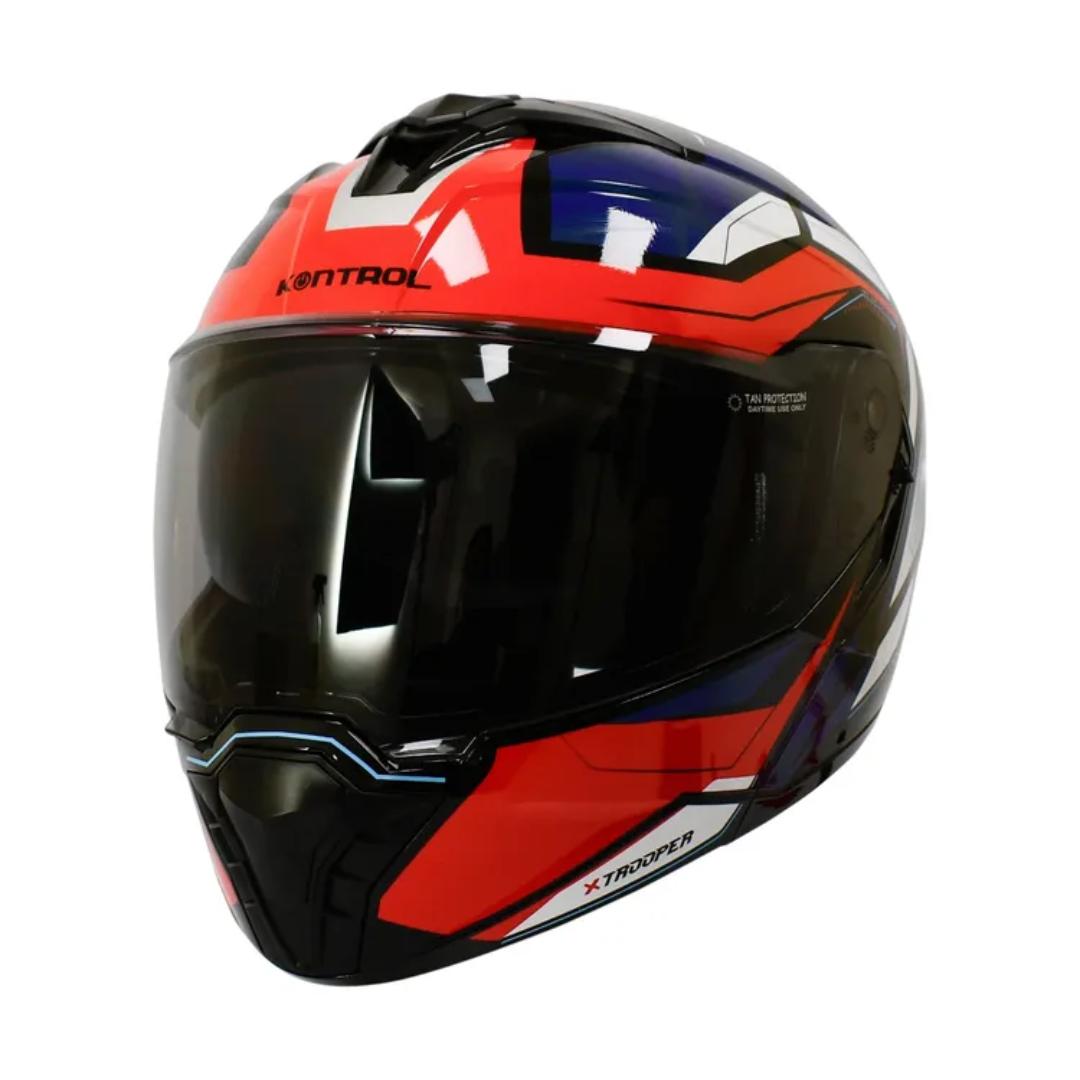 CASCO ABATIBLE KONTROL TROOPER ROJO