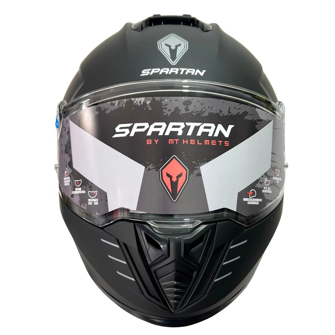 CASCO INTEGRAL SPARTAN HAWK EVO SOLID NEGRO MATE