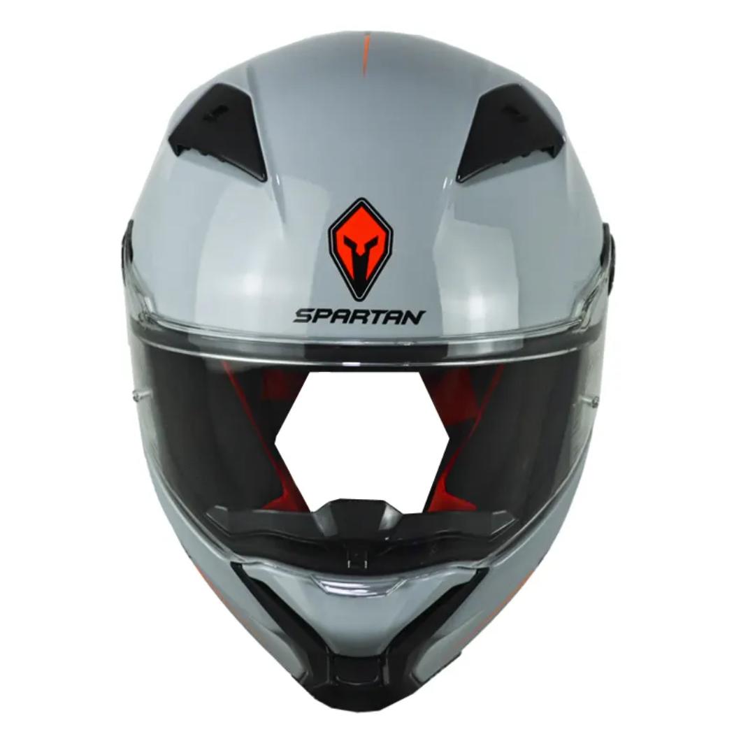 CASCO INTEGRAL SPARTAN FENIX SOLID GRIS BRILLO