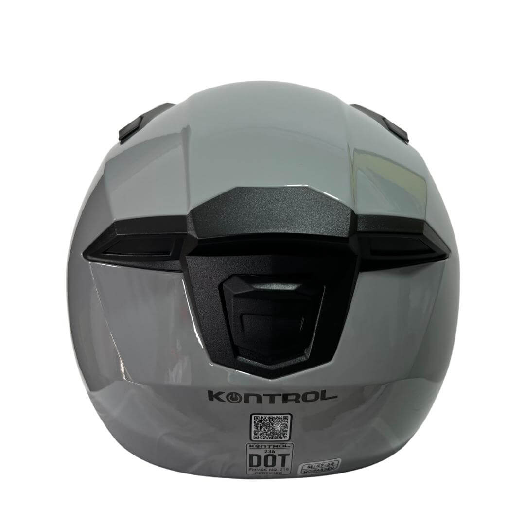 CASCO ABIERTO KONTROL 236 SOLID GRIS BRILLO