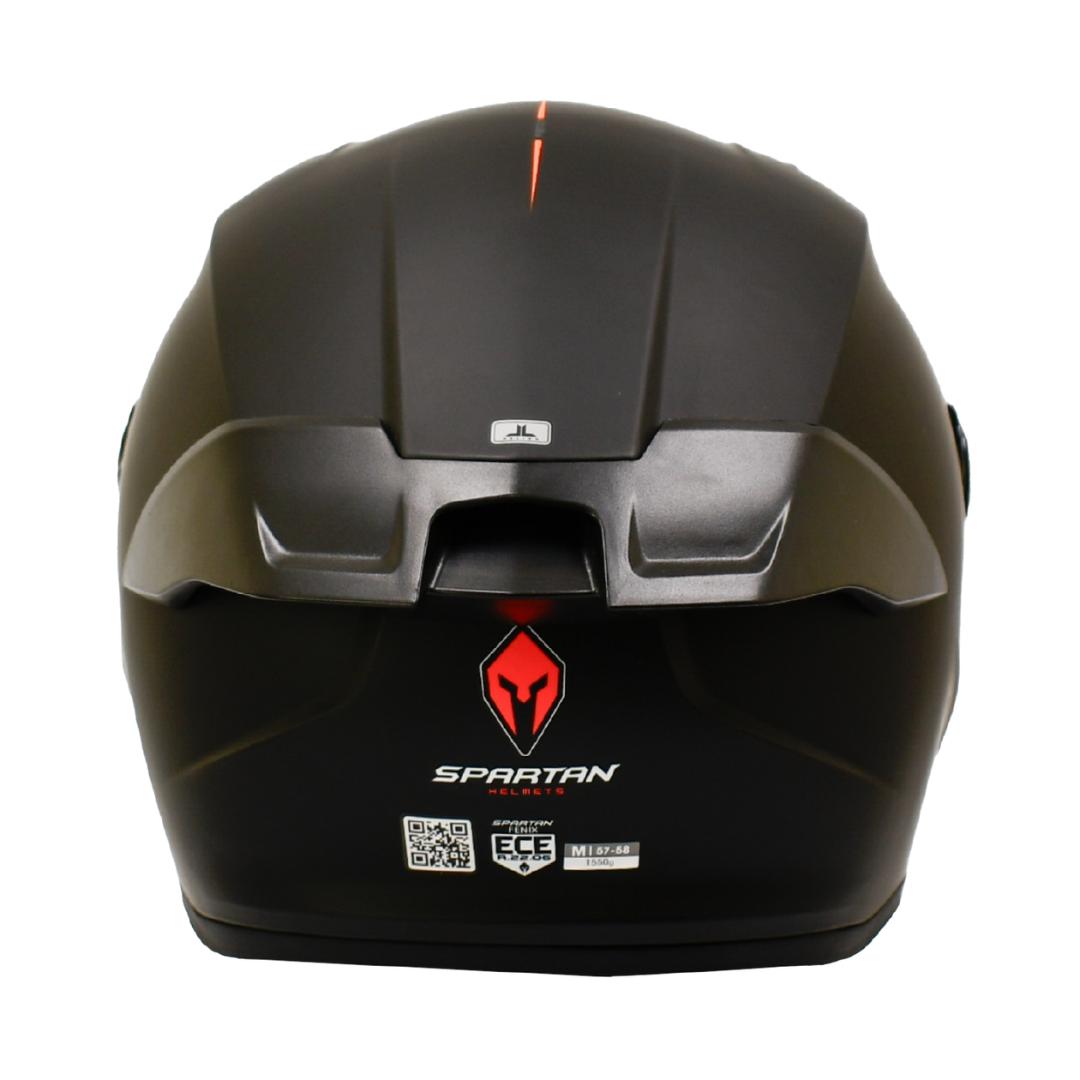 CASCO INTEGRAL SPARTAN FENIX SOLID NEGRO MATE