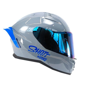 Casco integral shaft 504DV SOLID GRIS AZUL