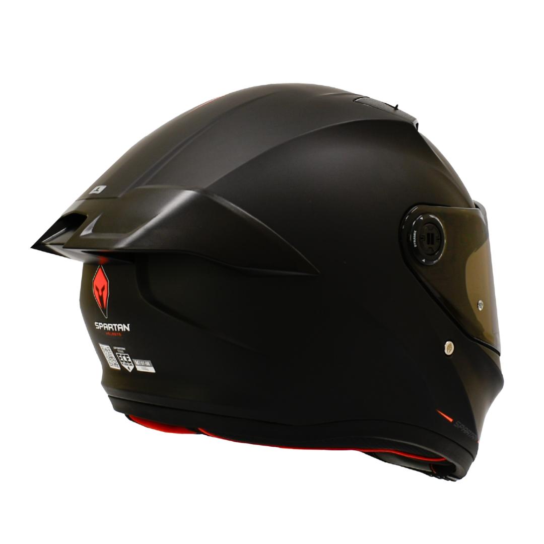 CASCO INTEGRAL SPARTAN FENIX SOLID NEGRO MATE