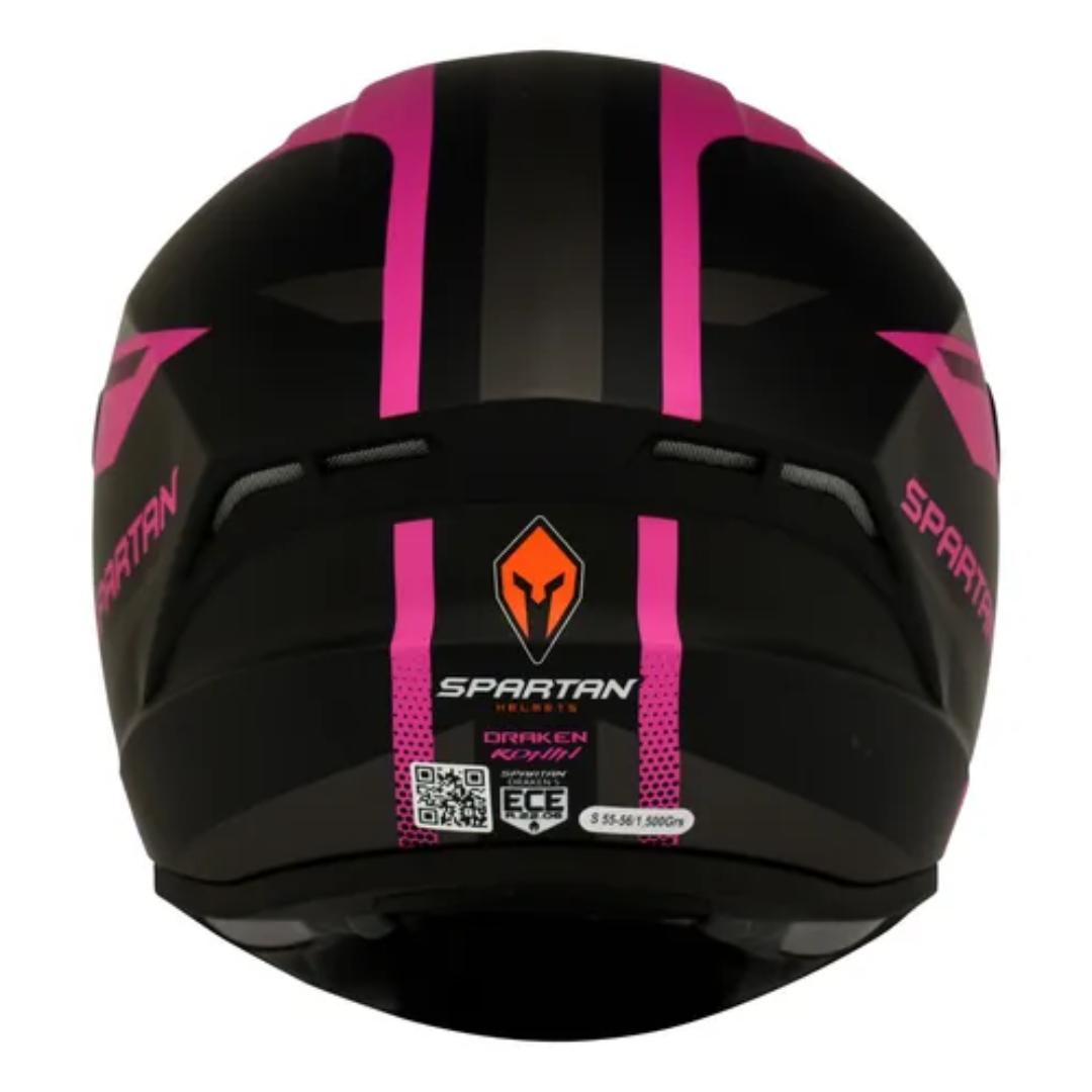 CASCO INTEGRAL SPARTAN DRAKEN RONIN FUCSIA