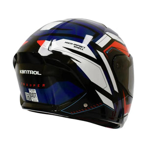 CASCO ABATIBLE KONTROL TROOPER ROJO