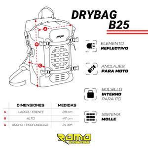 Morral BRYBAG B25 negro FP