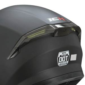 Casco integral ICH 503 negro mate + visor Dorado