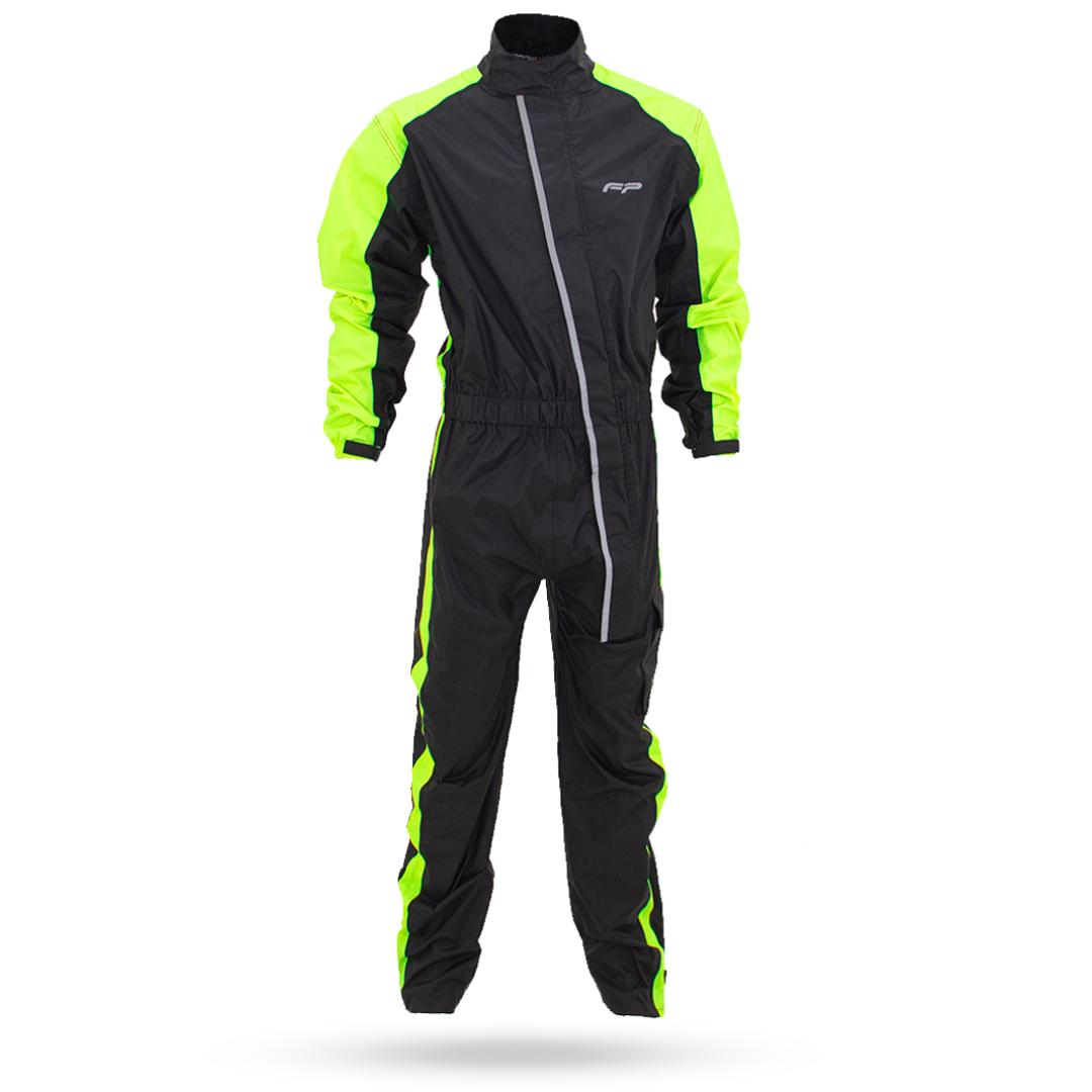 Impermeable monotraje FP HURRICANE negro neon