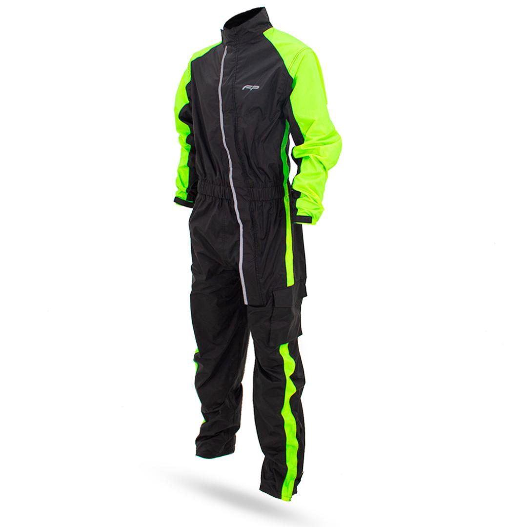 Impermeable monotraje FP HURRICANE negro neon