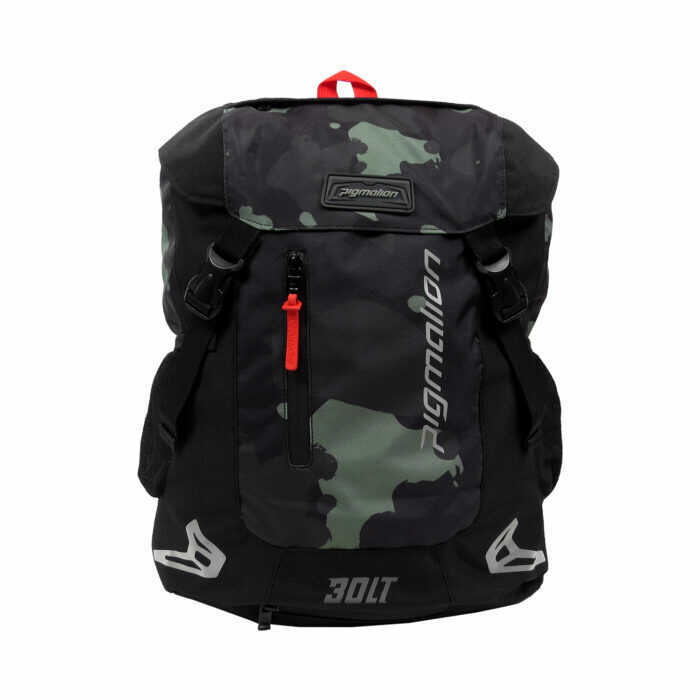 Morral Portacasco Impermeable Para Moto Camo Verde Cascos Romo