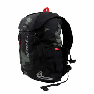 Morral Portacasco Impermeable Para Moto Camo Verde