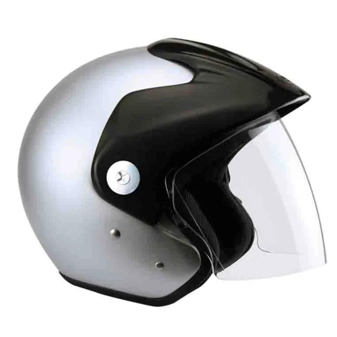 Casco abierto zeus 507 plateado