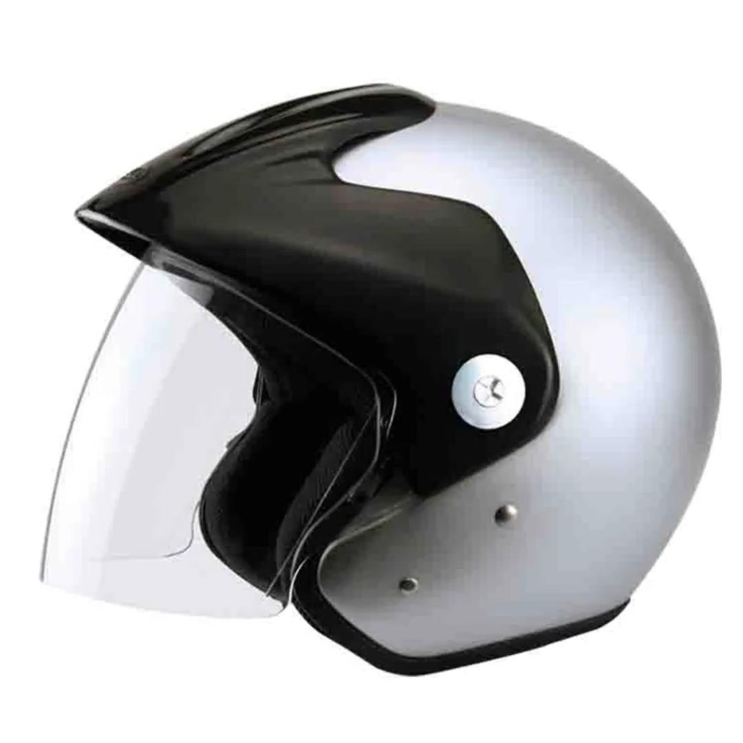 Casco abierto zeus 507 plateado