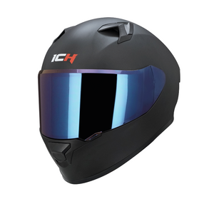 Casco integral ICH 503 negro mate + visor Azul Iridium