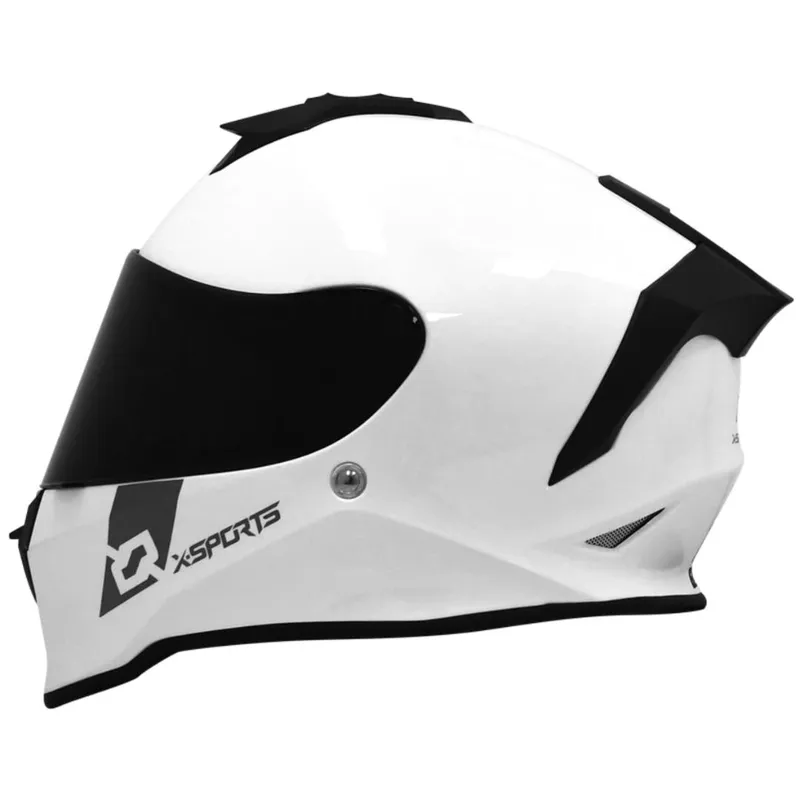 Casco integral X-Sports V151 Solid blanco brillante