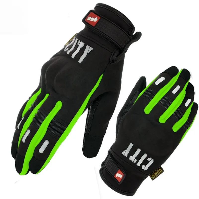 Guantes de protección City verde neón
