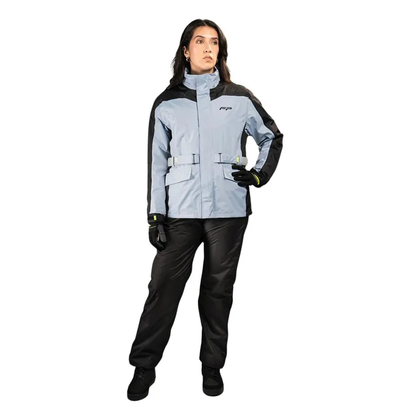 Impermeable Cyclone mujer azul claro FP